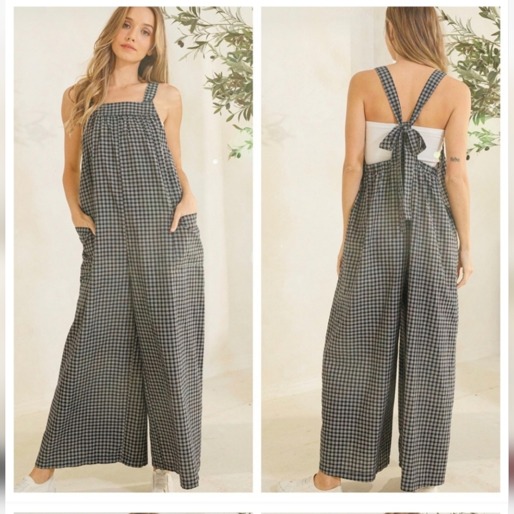 Boho tie back, adjustable jumper.